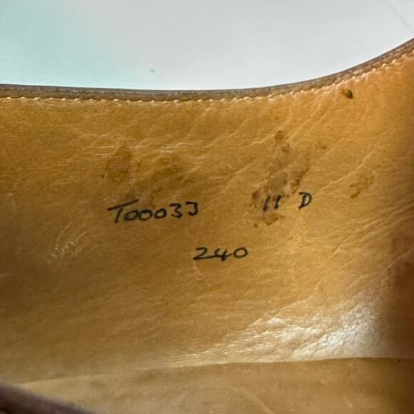NEW HEELS Crockett & Jones x Brooks Brothers Single Monk Brown Made England 11